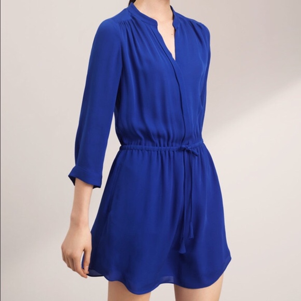 Aritzia Bennett Blue PATTERNED Dress